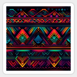 Neon Geometric Pattern Sticker